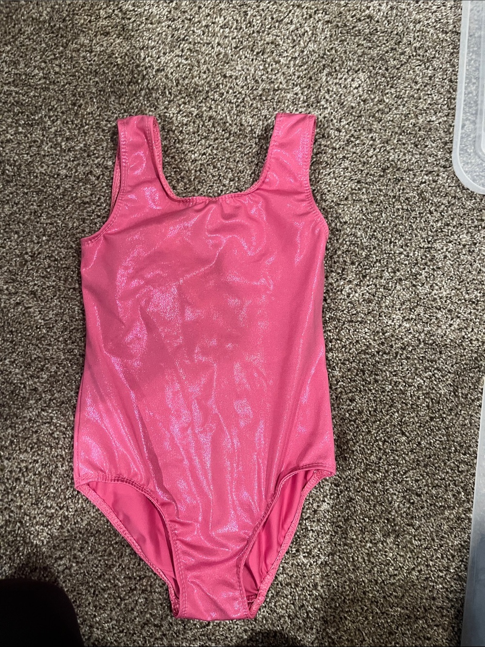 Shiny Pink One-Piece Leotard